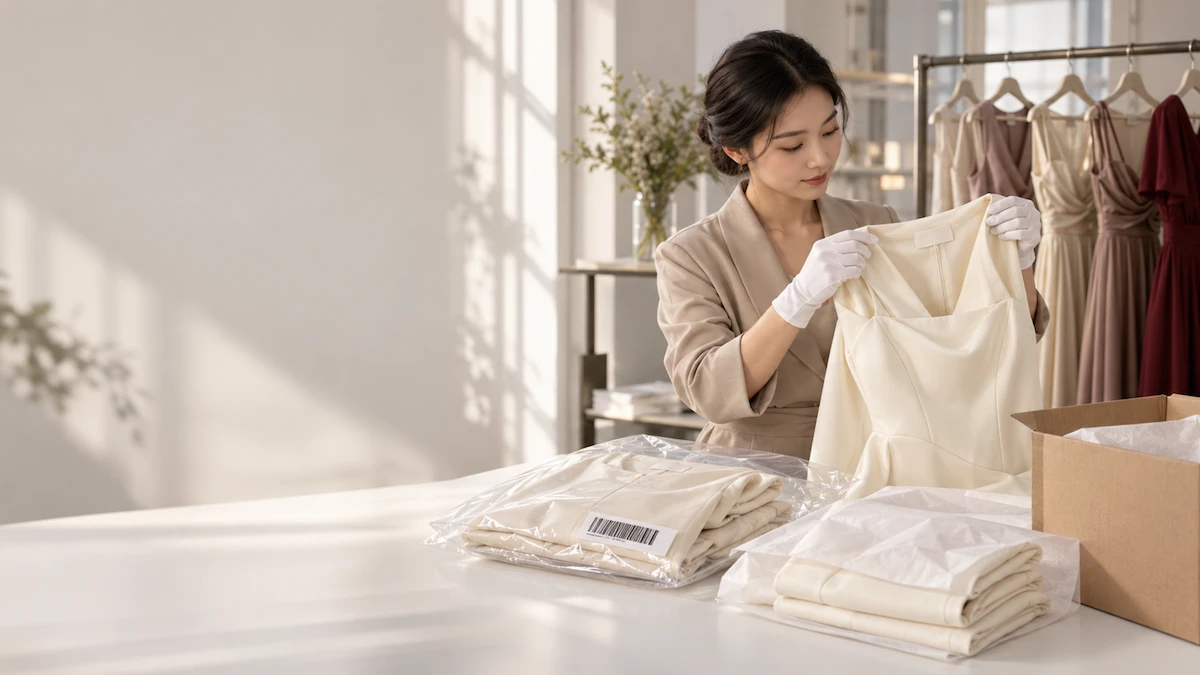 Amazon fashion seller manufacturing: packaging, FNSKU labelling and the RFQ spec sheet