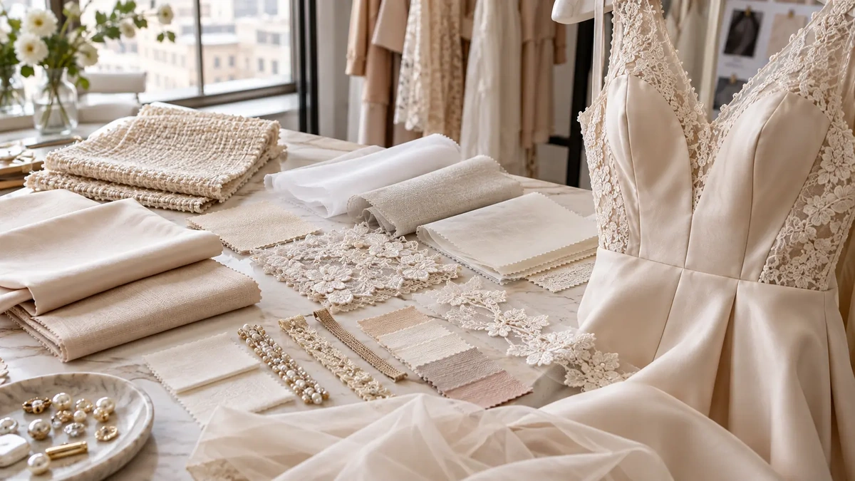 Womenswear material composition record preparation Womenswear material composition record preparation