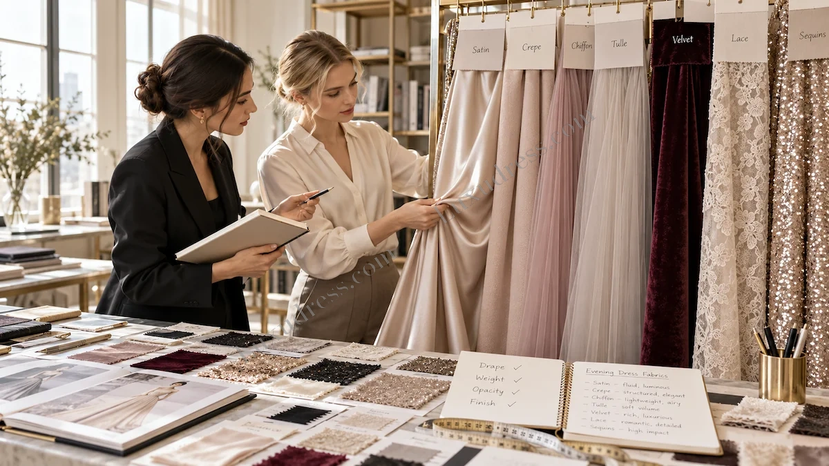 Best Fabrics for Evening Dresses: development and manufacturing process