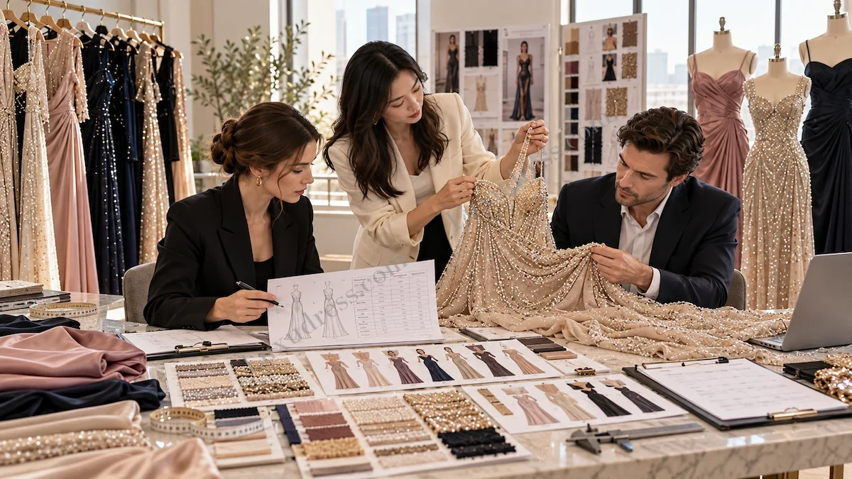 How to Choose an Evening Dress Manufacturer: buyer, technician or QC review