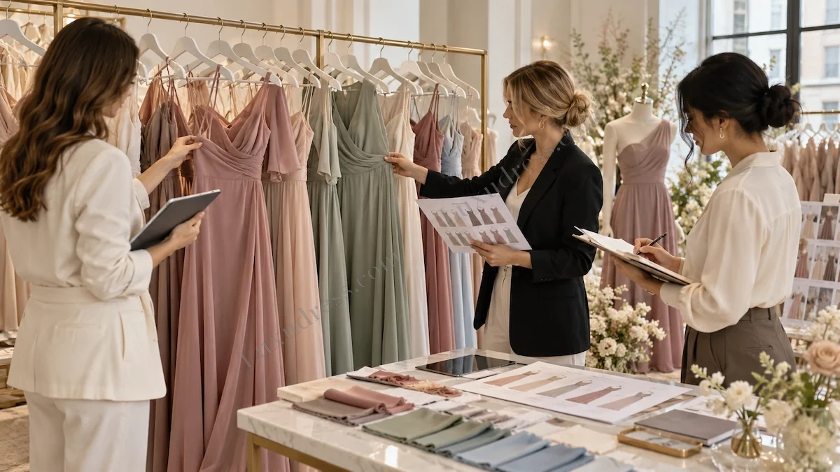 How to Launch a Bridesmaid Dress Collection: buyer, technician or QC review How to Launch a Bridesmaid Dress Collection: buyer, technician or QC review