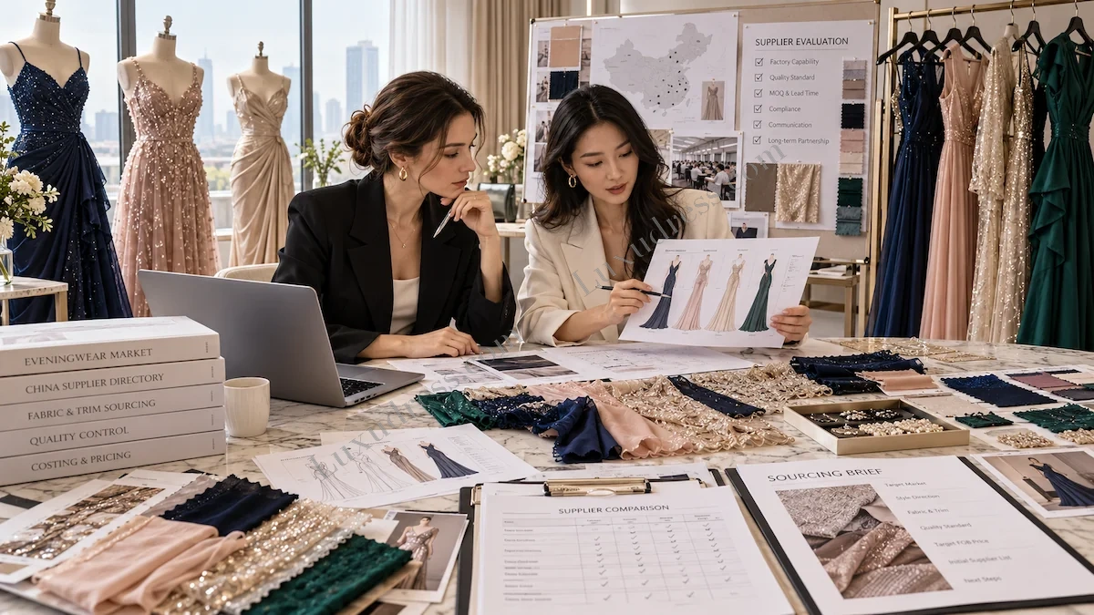 How to Source Evening Dresses from China — editorial hero