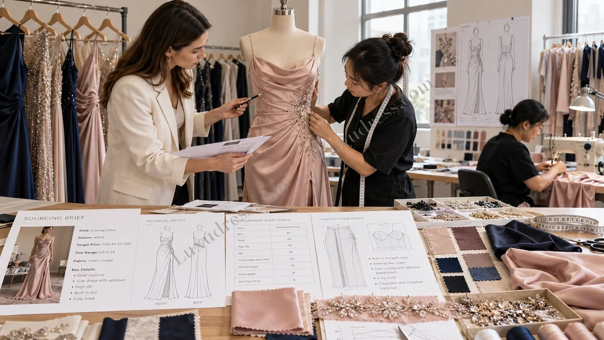 How to Source Evening Dresses from China: development and manufacturing process How to Source Evening Dresses from China: development and manufacturing process