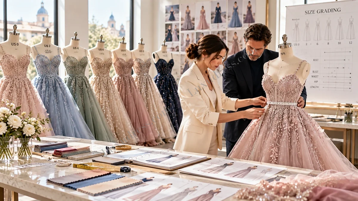 Prom Dress Size Grading Guide for Fashion Brands: buyer, technician or QC review Prom Dress Size Grading Guide for Fashion Brands: buyer, technician or QC review