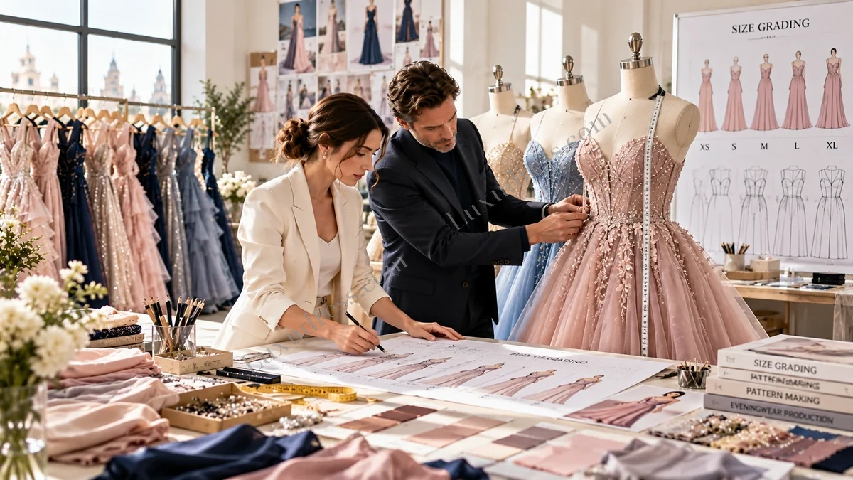Prom Dress Size Grading Guide for Fashion Brands: garments, fabrics or components compared Prom Dress Size Grading Guide for Fashion Brands: garments, fabrics or components compared
