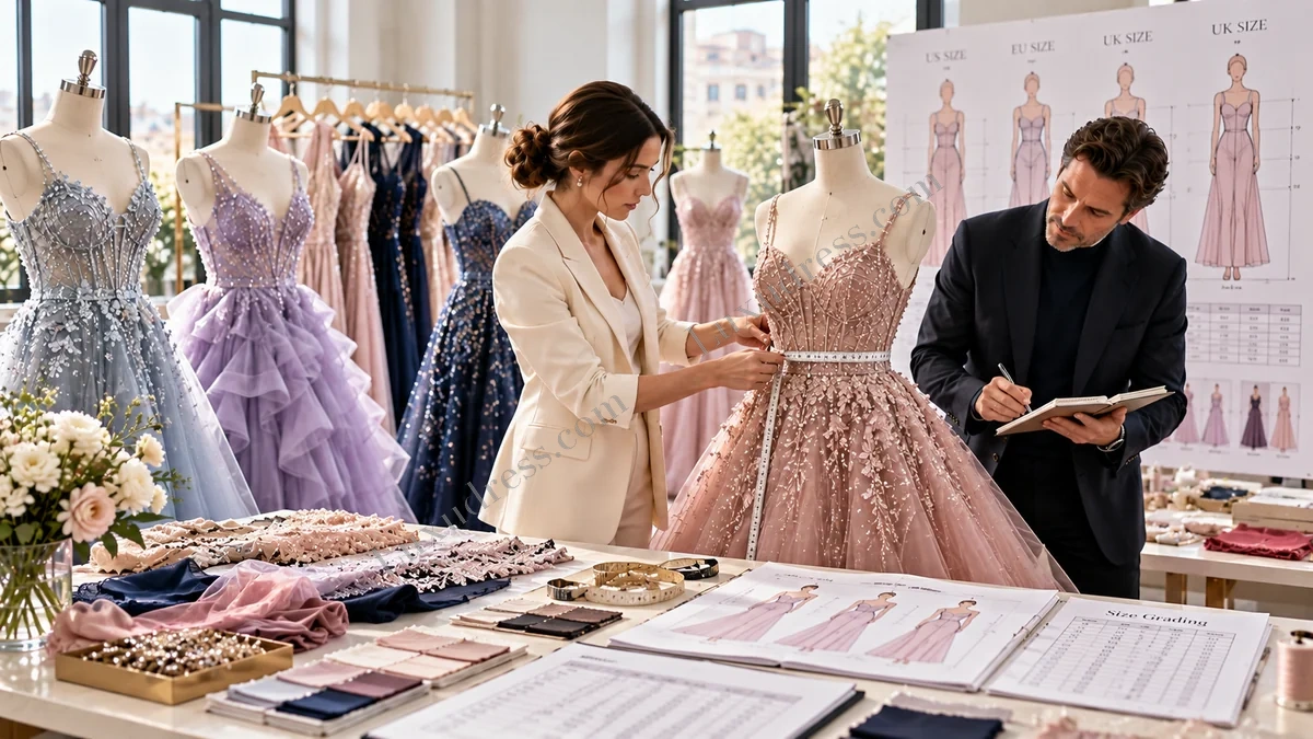 Prom Dress Size Grading Guide for Fashion Brands — editorial hero