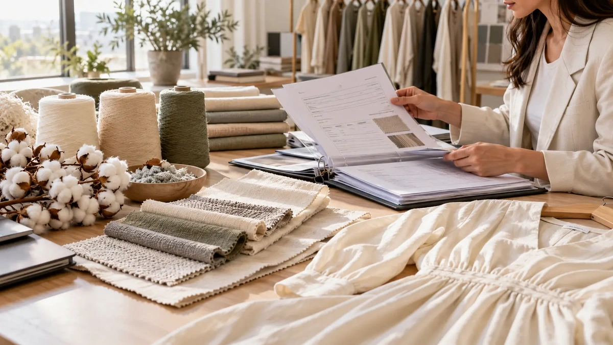 Textile certification claims review for clothing materials
