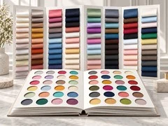 Fabric and colour swatch books for custom womenswear development and production