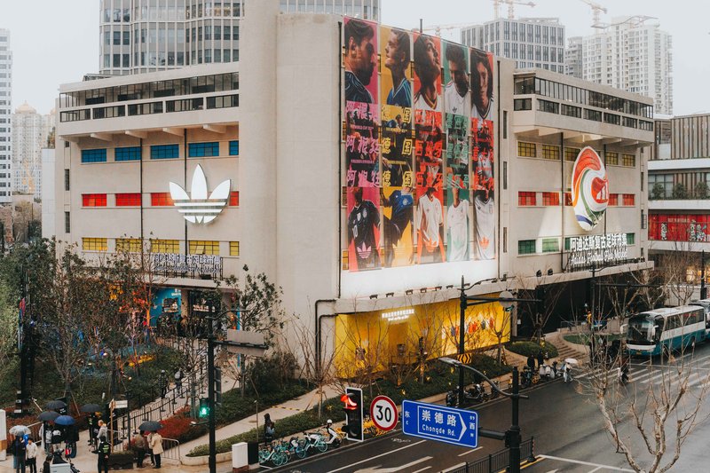 Adidas celebrates football with retro market in Shanghai