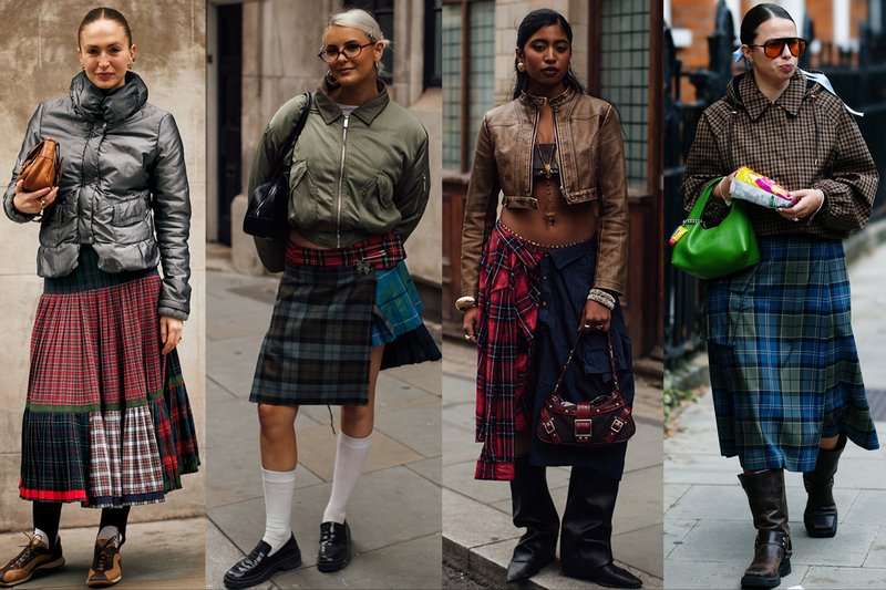 Britishcore: Bomber jackets and plaid skirts. Young Londoners wear the look
