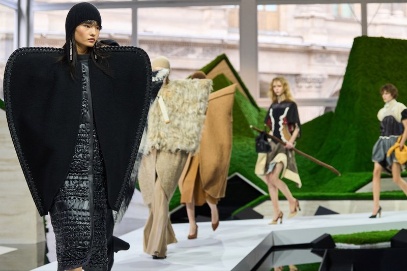 Louis Vuitton takes Paris fashion week on mountain ride