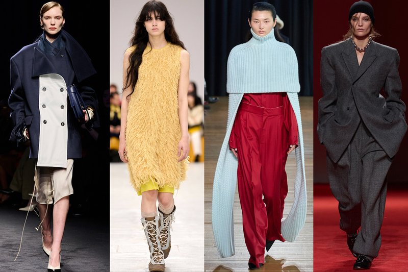 MFW FW26 color trends: navy and grey to pink, red and marigold