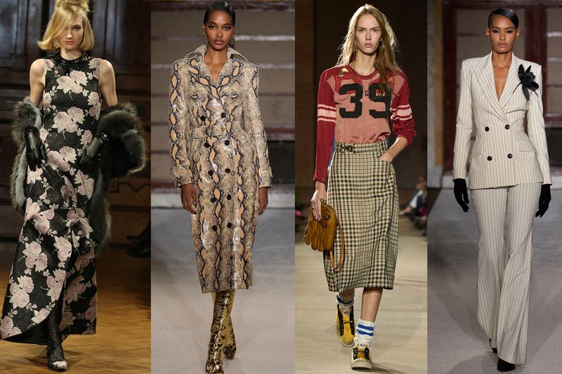NYFW FW26 Prints & patterns: mixed plaids, animal prints and dark florals