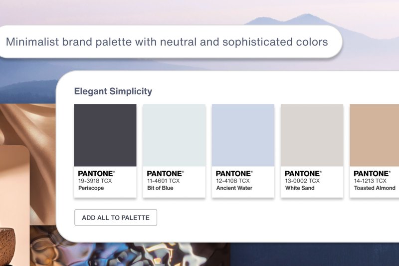 Pantone launches new AI tool to create custom colour palettes