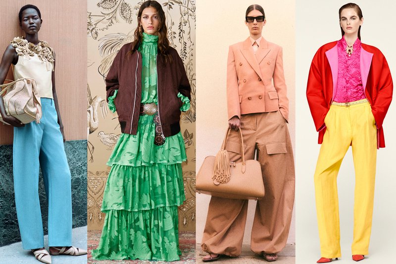 Resort 2026 key colors: from burgundy and red to peach and pink