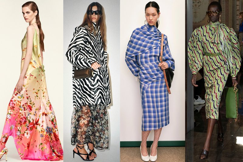 Resort SS26 prints & patterns: 3-D florals, plaids and stripes