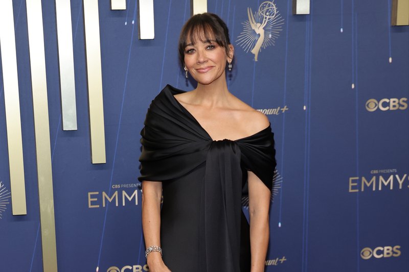 Television stars shine on the Emmys red carpet