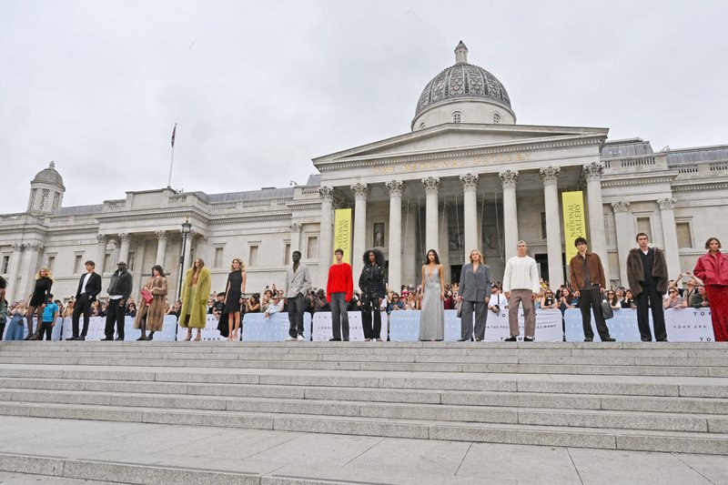 Welcome back Topshop: Brand takes to Trafalgar Square for long-awaited revival show