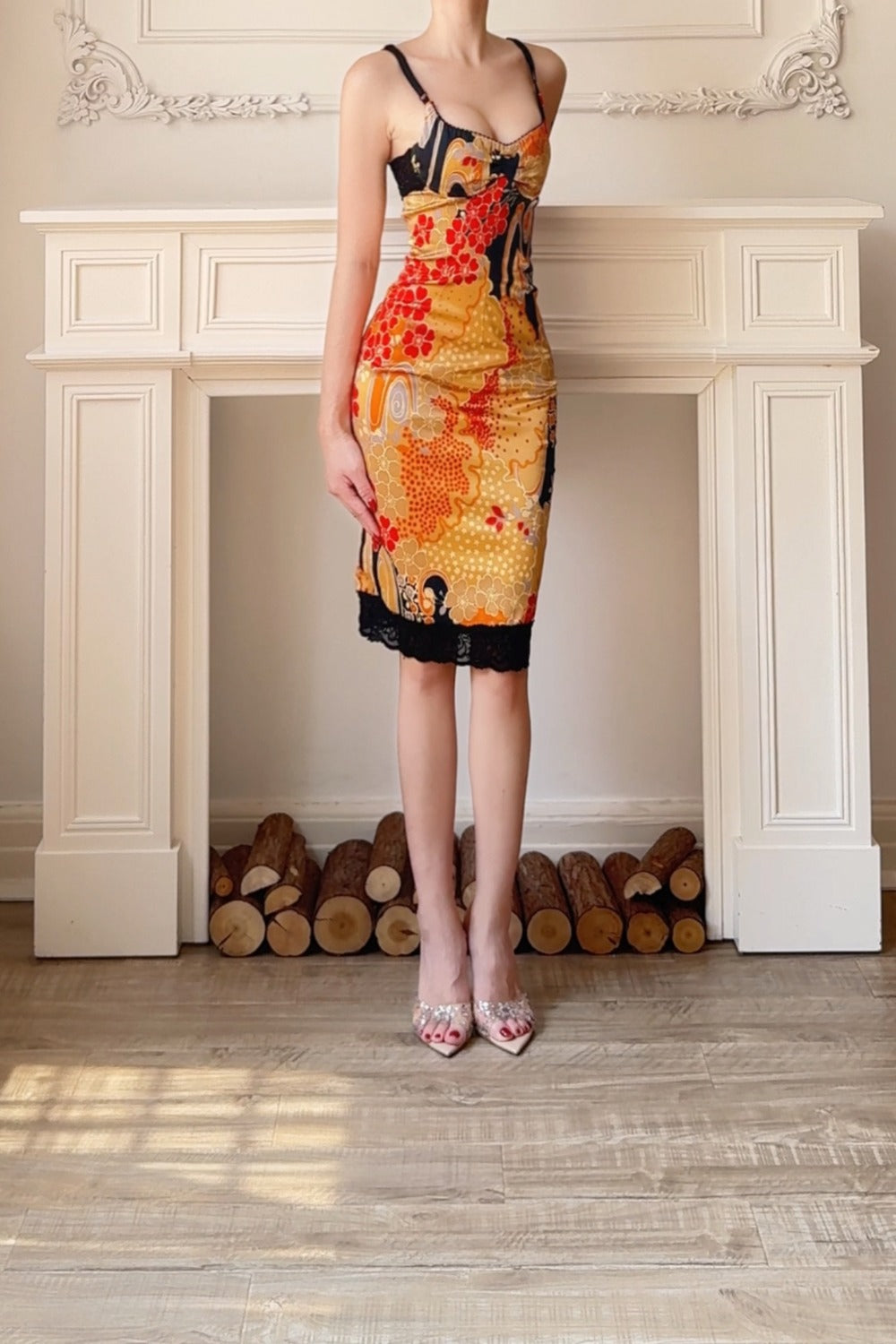 Kyoto Splendor: Dolce & Gabbana's 1999 Oriental Print Gown