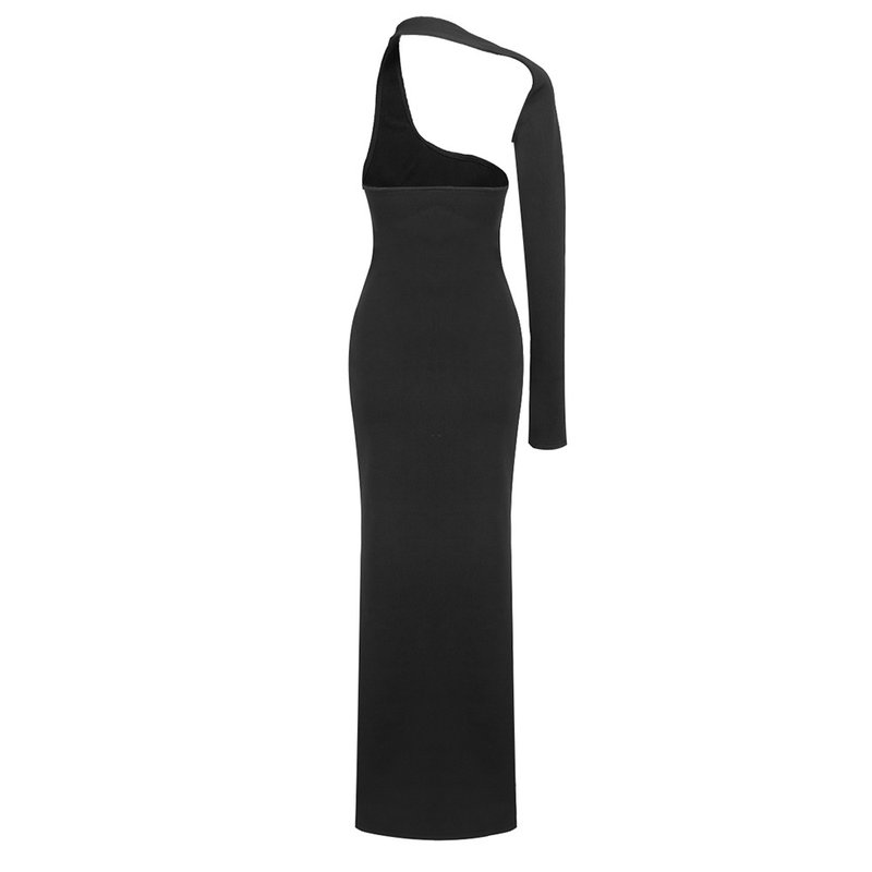 Asymmetric Cutout Midi Dress H6121