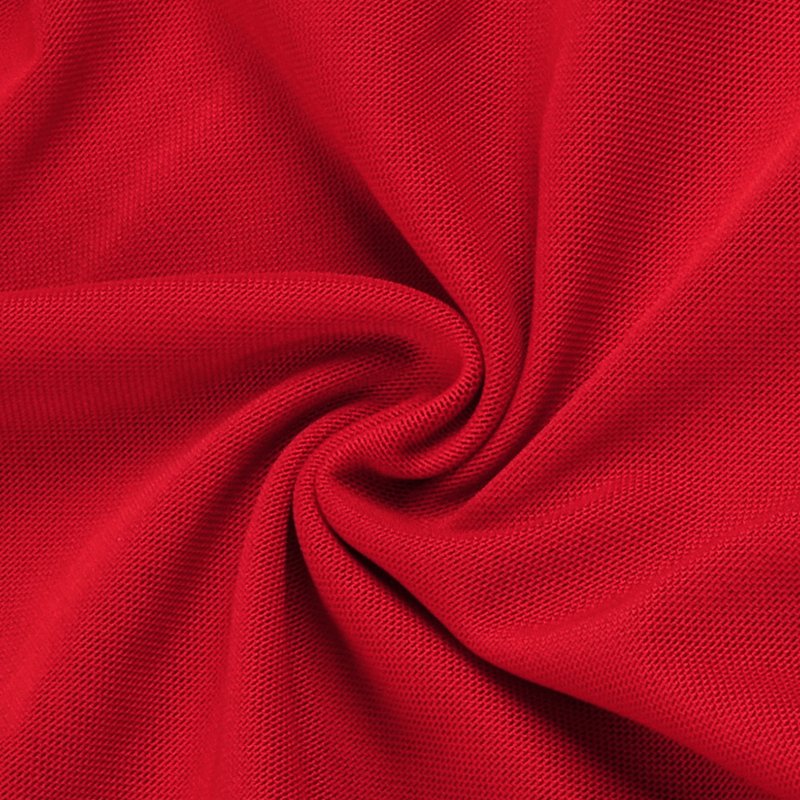 Asymmetrical Ruffle Red Halter Dress H5816