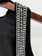 Backless Beaded Velvet Maxi Dress H6585