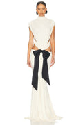 Backless Bow Detail Gown H6840