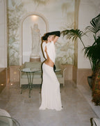 Backless Bow Detail Gown H6840