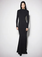 Backless Long Sleeve Maxi Dress H6786