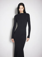 Backless Long Sleeve Maxi Dress H6786
