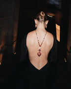 Backless Long Sleeve Velvet Gown H7018