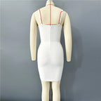 Beaded Corset Mini Wedding Dress H6801