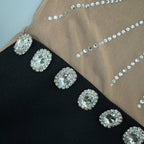 Beaded Halter High Slit Maxi Dress H6448