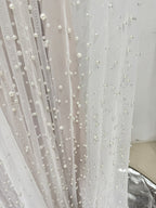 Beaded High Neck Sheer Wedding Gown H6730