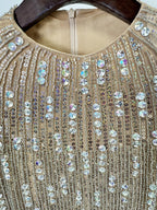 Beaded Long Sleeve Cocktail Dress H6859