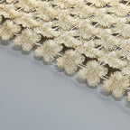 Beige Beaded Crop Top & Skirt Set H6833
