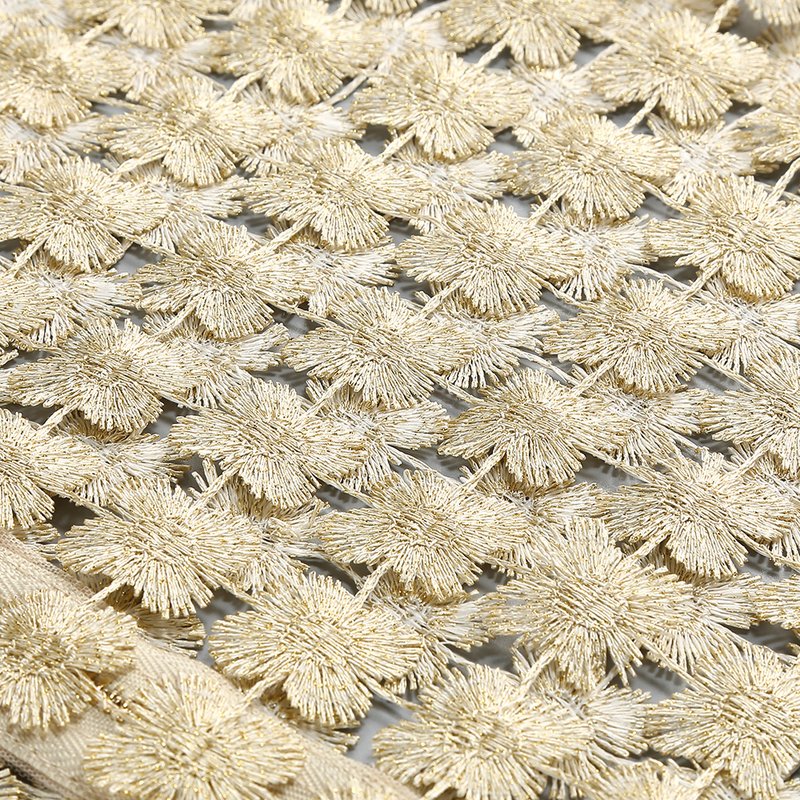 Beige Beaded Crop Top & Skirt Set H6833