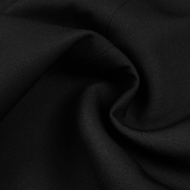 Black and White Lapel Mini Dress H5682