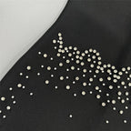 Black Beaded Sleeveless Maxi Dress H6800