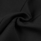Black Button Front Mini Dress H6390