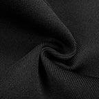 Black Buttoned Hooded Midi Dress H5376
