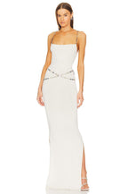 Black Chain Detail Maxi Dress H5964