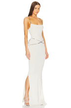 Black Chain Detail Maxi Dress H5964