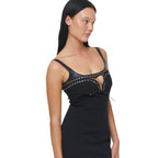 Black Choker Cutout Maxi Dress H6783