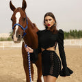 Black Cut-Out Lace Mini Dress H3386