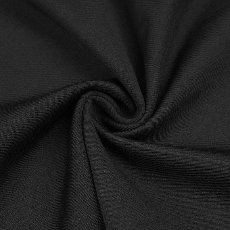 Black Draped Slit Maxi Dress H5808