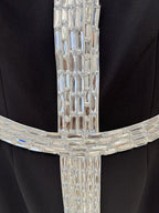 Black Embellished Chain Detail Gown H6736