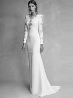 Black Embellished Long Sleeve Maxi Dress H6584