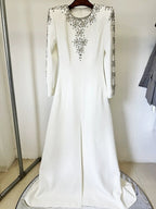 Black Embellished Long Sleeve Maxi Dress H6584