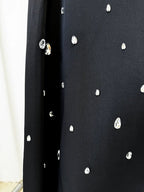 Black Embellished Sleeveless Maxi Dress H6586